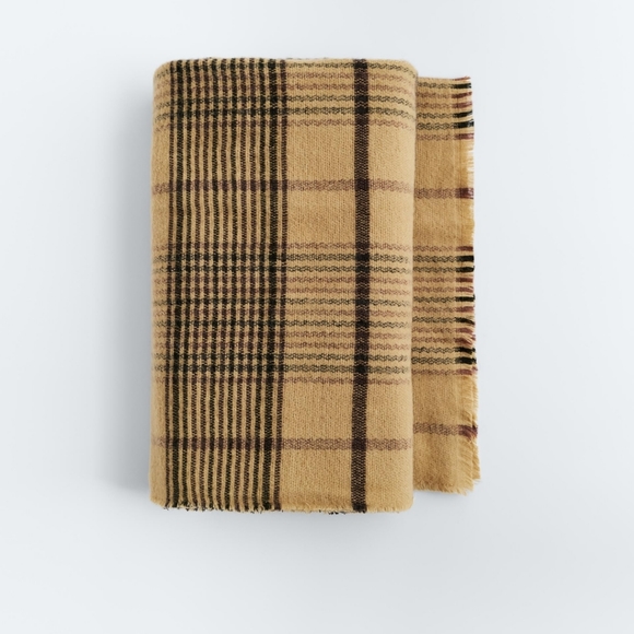 Zara plaid scarf - Picture 2 of 6